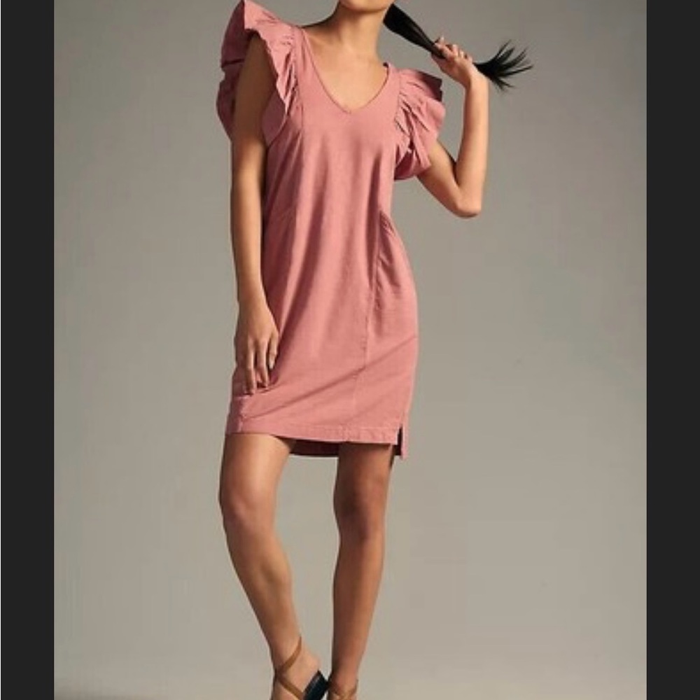 Anthropologie daily practice Women's pink/peach color casual dress